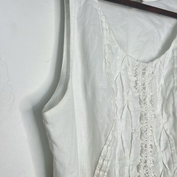 Maeve Anthropologie Jacqueline Pleated Sash Dress Chartreuse White Size 0 - Picture 5 of 8